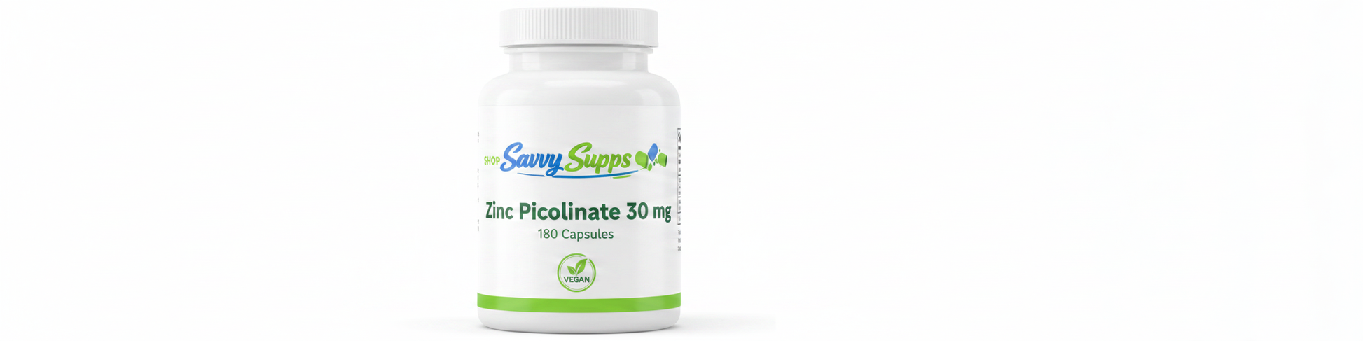 Zinc Picolinate 30 mg - Shop Savvy Supps (final logo match)